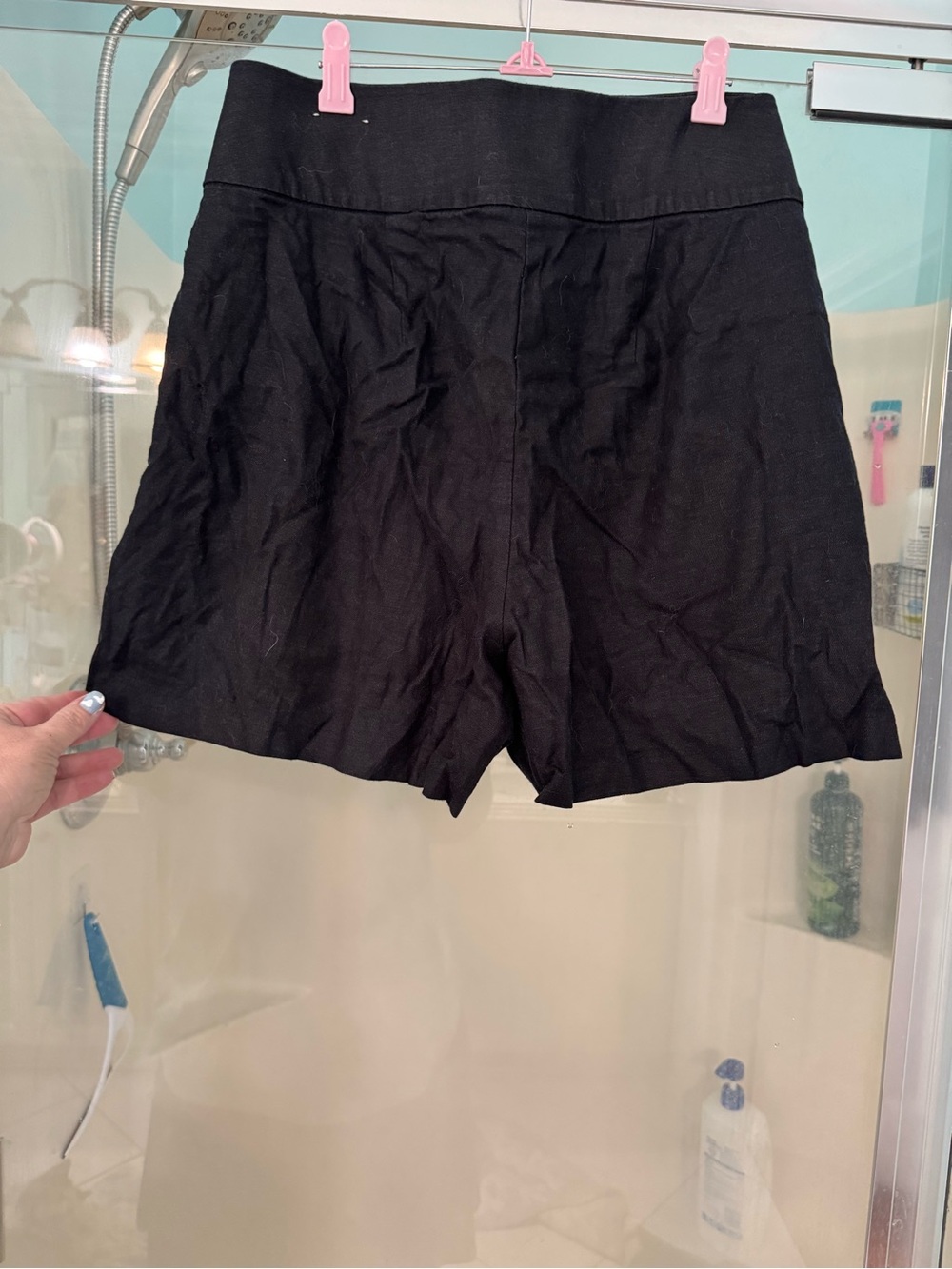 New, Black Tailored Shorts - Picture 4 of 5